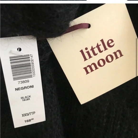 Black $168 Little Moon Negroni Dress Aritzia XS XXS - Picture 13 of 13